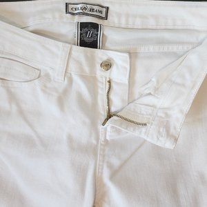 Cello Women's Mid Rise Comfort Skinny Jeans - White Size 11